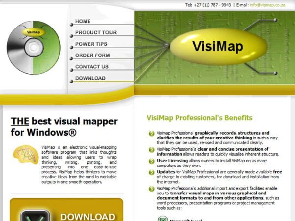 Visimap Professional - Website